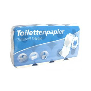 Toilettenpapier 3-lagig, Zellstoff