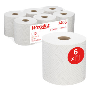 Papierwischtücher Wypall L 10 1-lagig