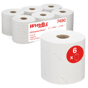 Papierwischtücher Wypall L 10 1-lagig