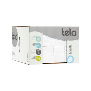 Servietten Tela Brunch weiss 2-lagig