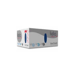 Tela Tischset,  3-lagig blau
